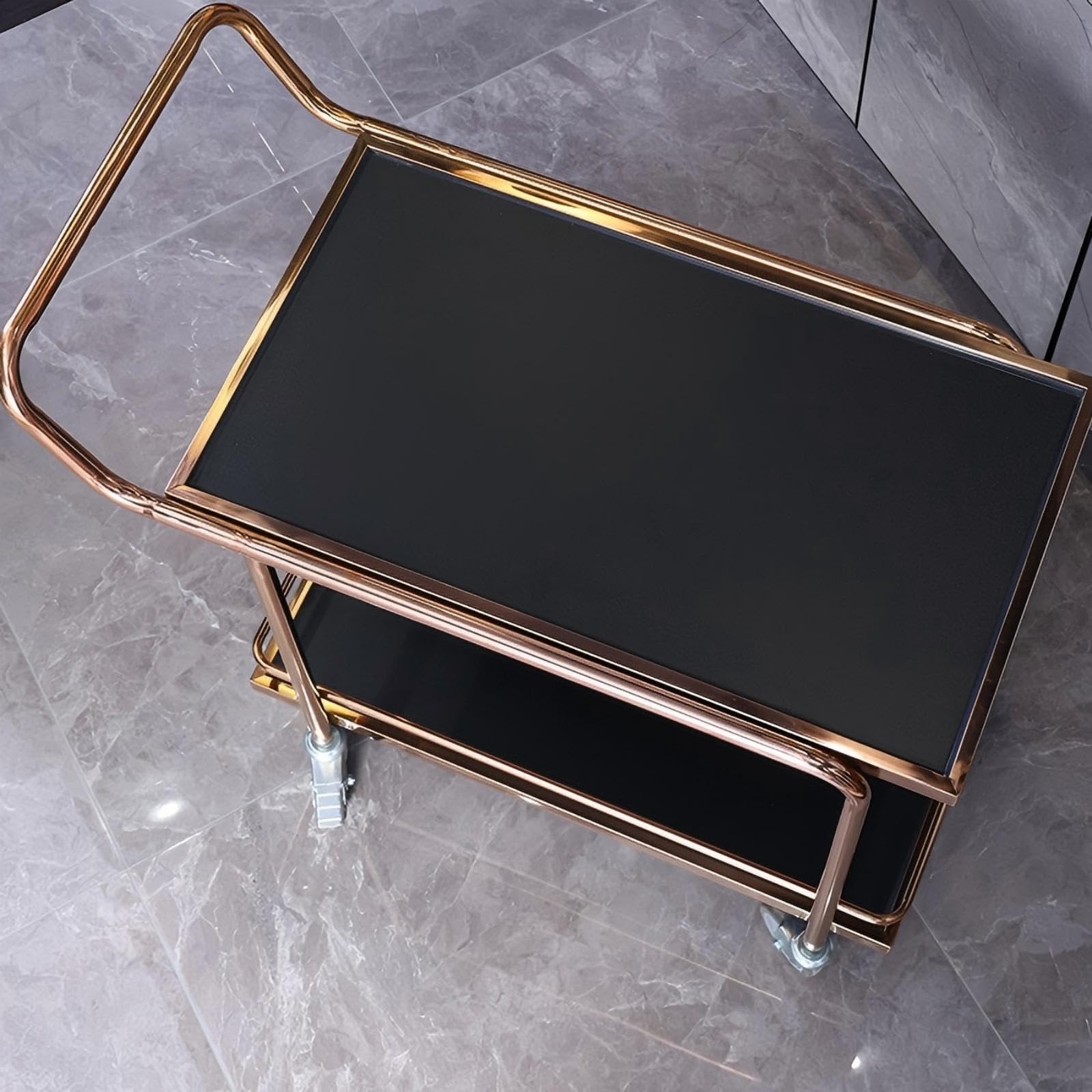 Carrello portautensili Industriale a 2 e 3 Ripiani in Acciaio Inox con 4 Ruote silenziose e bloccabili, Carrello Multiuso Mobile e Resistente per Garage, Officina, Magazzino e Ufficio domest