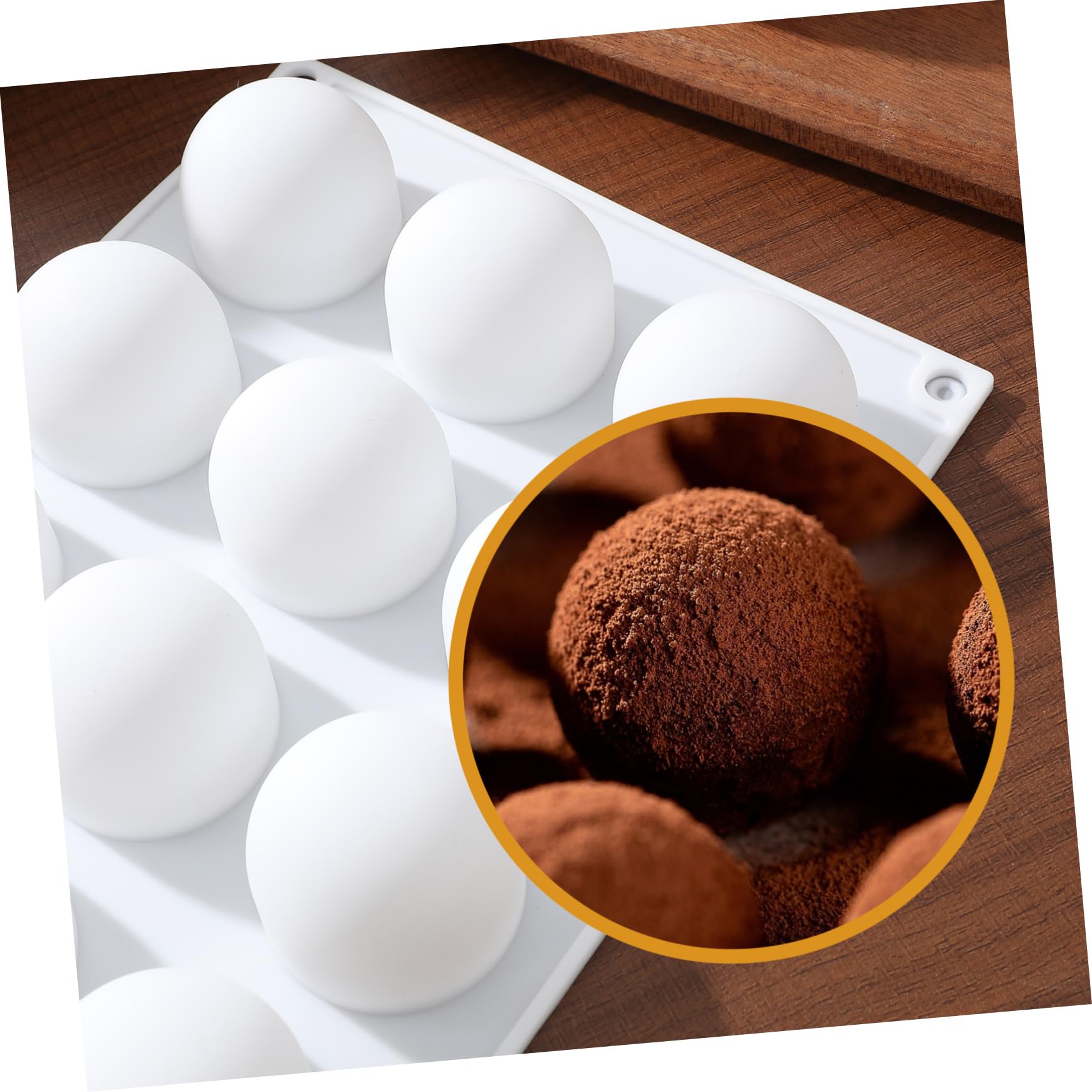 2pezzi Stampo Per Mousse Silicone Forma Sferica Per Dolci Per Torte e Cioccolatini Facile Da Sformare e Sicuro Per Feste e Eventi