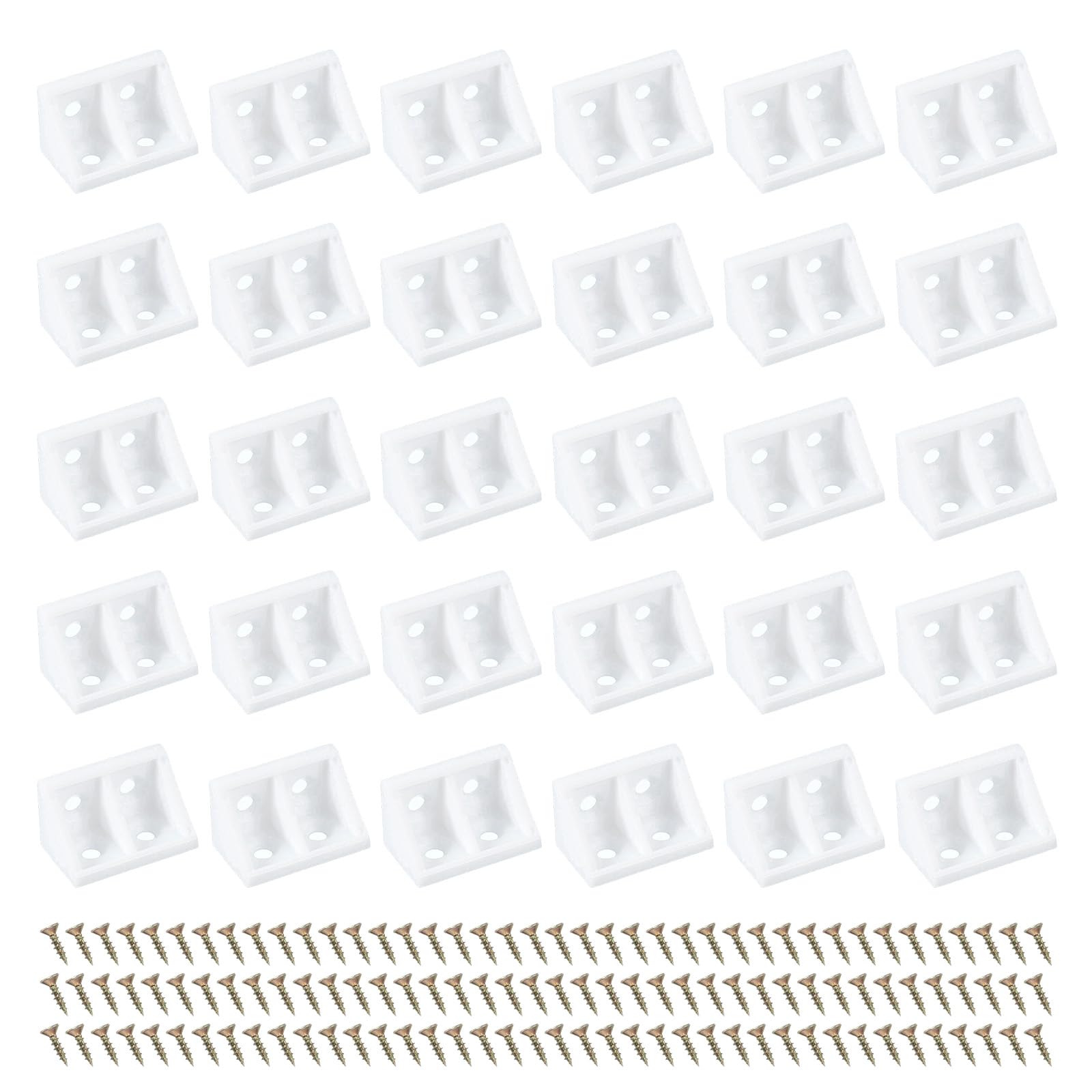 PATIKIL Plastic Corner Braces 19x19x33mm