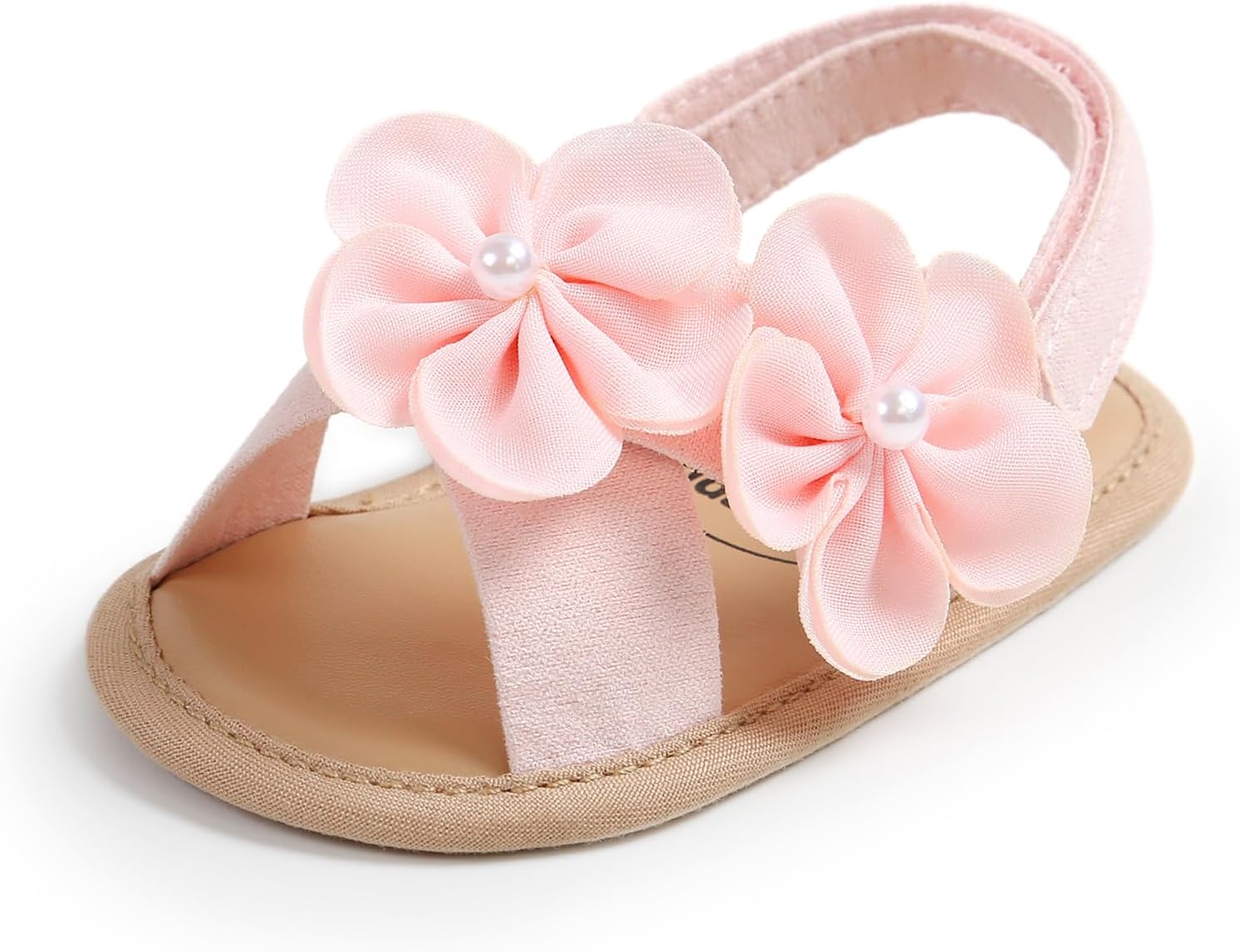 Baby Girl Sandals Flower Bowknot Soft Sole Anti Slip Rubber Wedding Dress Flats Toddler First Walking Shoes