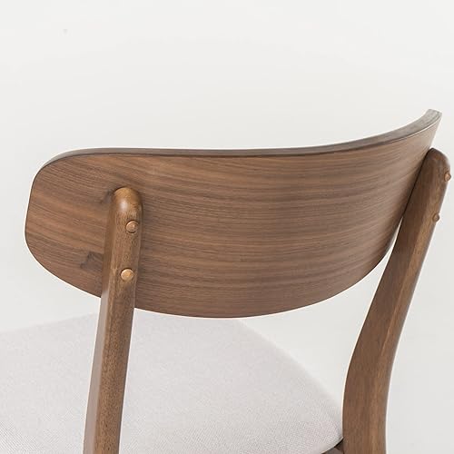 Miniatura 10 de Christopher Knight Home Lucious - Juego de comedor rectangular de 60 pulgadas, juego de 5 piezas, nogal natural y beige claro