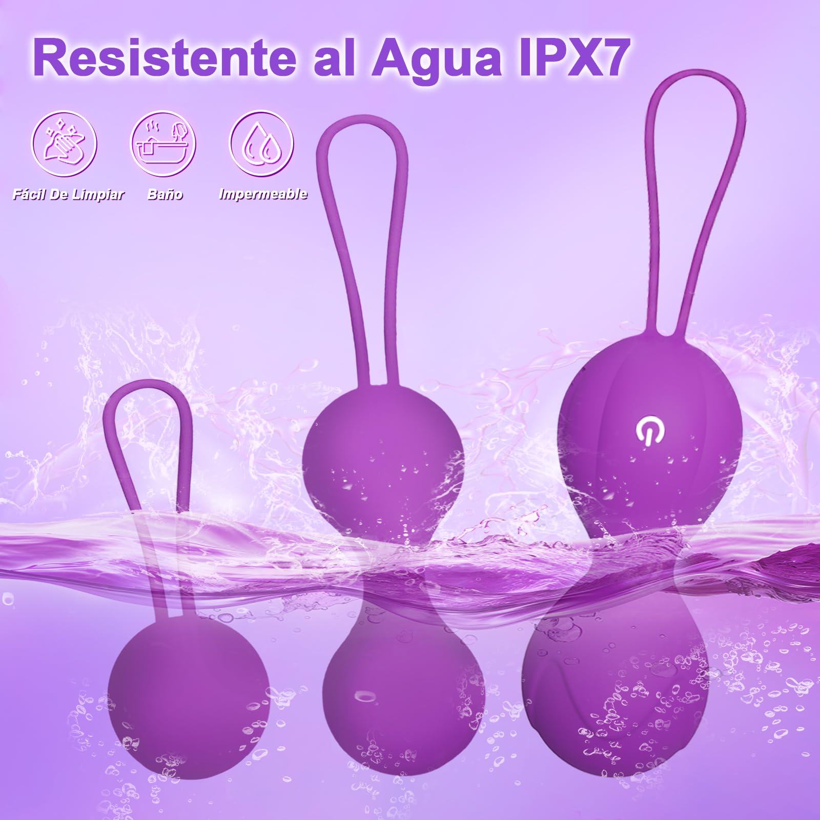 Vibradorador Mujer Juguetes Eróticos Para Pareja Sexuales Vibrador Mando Distancia 3 en 1 Bolas Chinas Consoladores.. para Mujer con Vibración Vibradores Vibradorador Clítoris Control Remoto 10 Modos