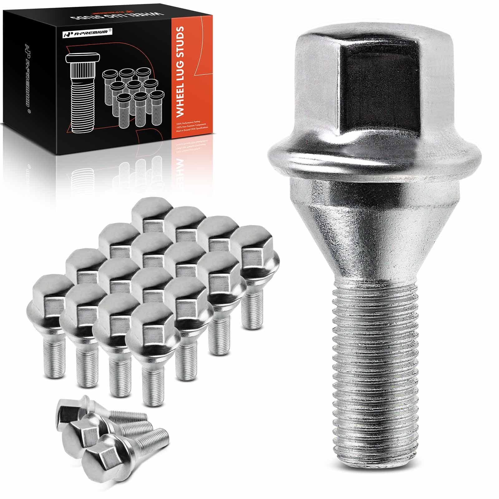 Wheel Lug Bolt M12x1.25 Wheel Studs Compatible With Jeep Dodge Chrysler - View #3