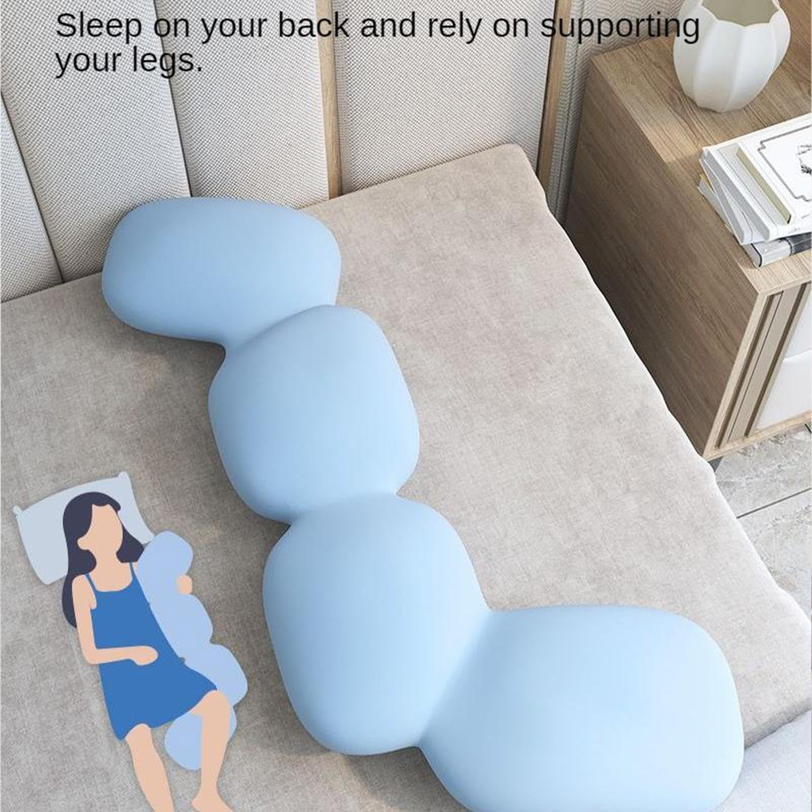 Almohada de Cuerpo Completo para Adultos, Almohada Suave en Forma de | caballito de mar para personas que duermen de lado, con de almohada con cremallera, almohada de cuerpo completo, firme