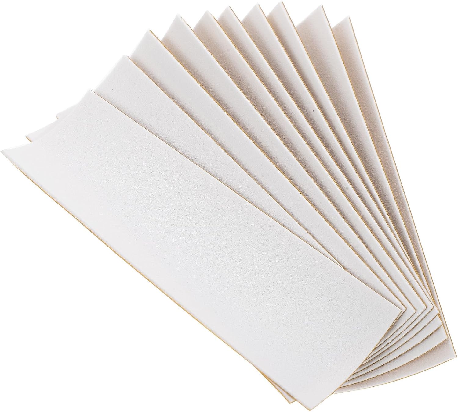 10pcs Fingerboard Grip Tape White Foam Non Skid Adhesive Accessory | Cushioning Effect, Good Elasticity, Sturdy Foam Build, for Finger Skate Setup
