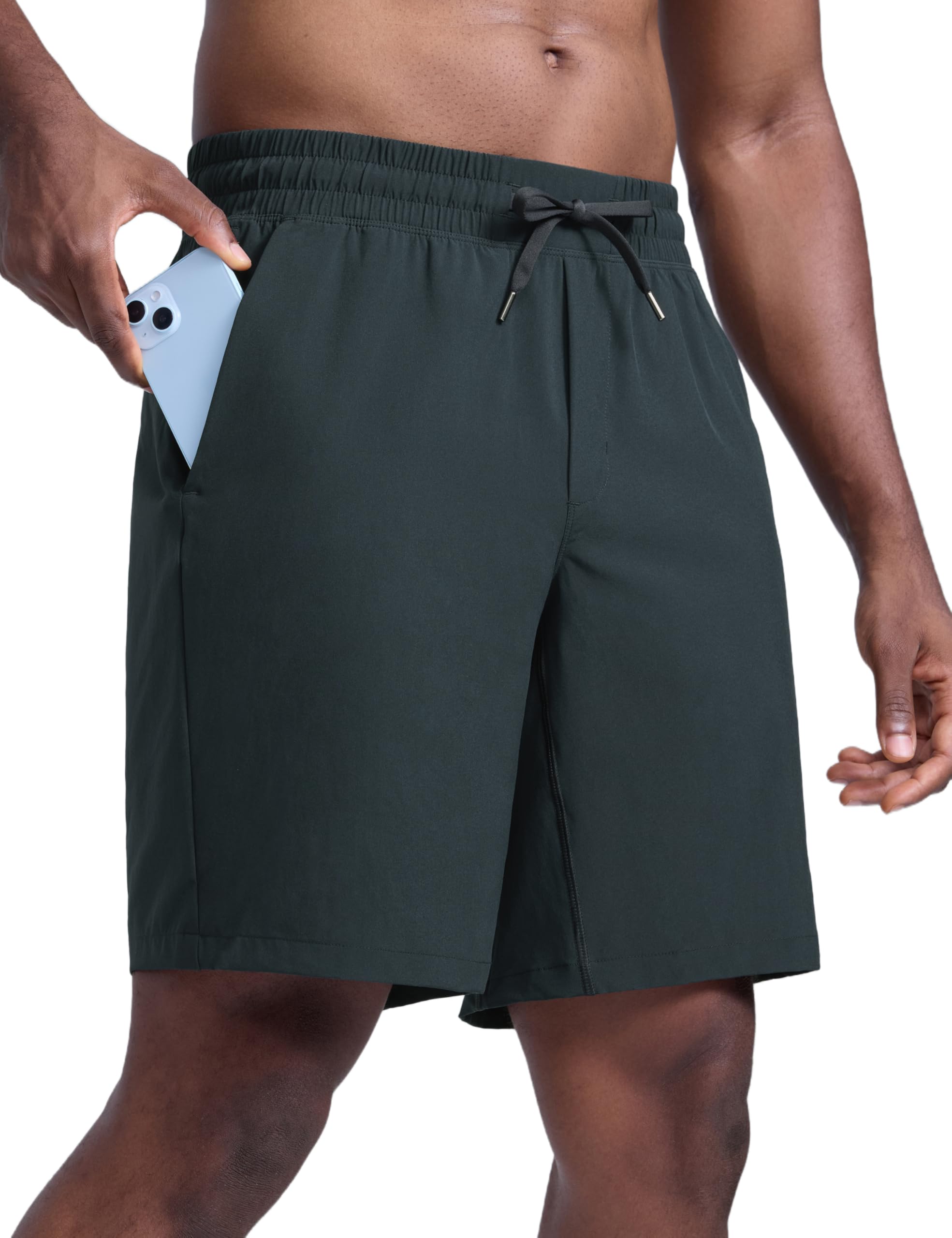 CRZ YOGA Linerless Workout Shorts 9 Inch