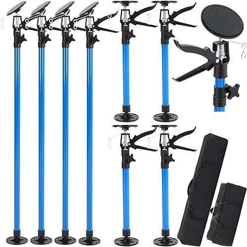 Menkxi Sistema de herramientas de tercera mano, juego de elevación de gato de gabinete de 2 tamaños, 45.3 a 114.2 pulgadas y 19.7 a 45.3 pulgadas,