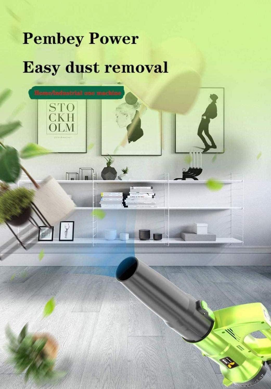 3 in 1 Cordless Leaf Blower Leaf Blower Garden Blower Collection Bag Garden Shredder and Chipper 10:1 Shredding Ratio 2 Electricity 3888w (2 Electricity)