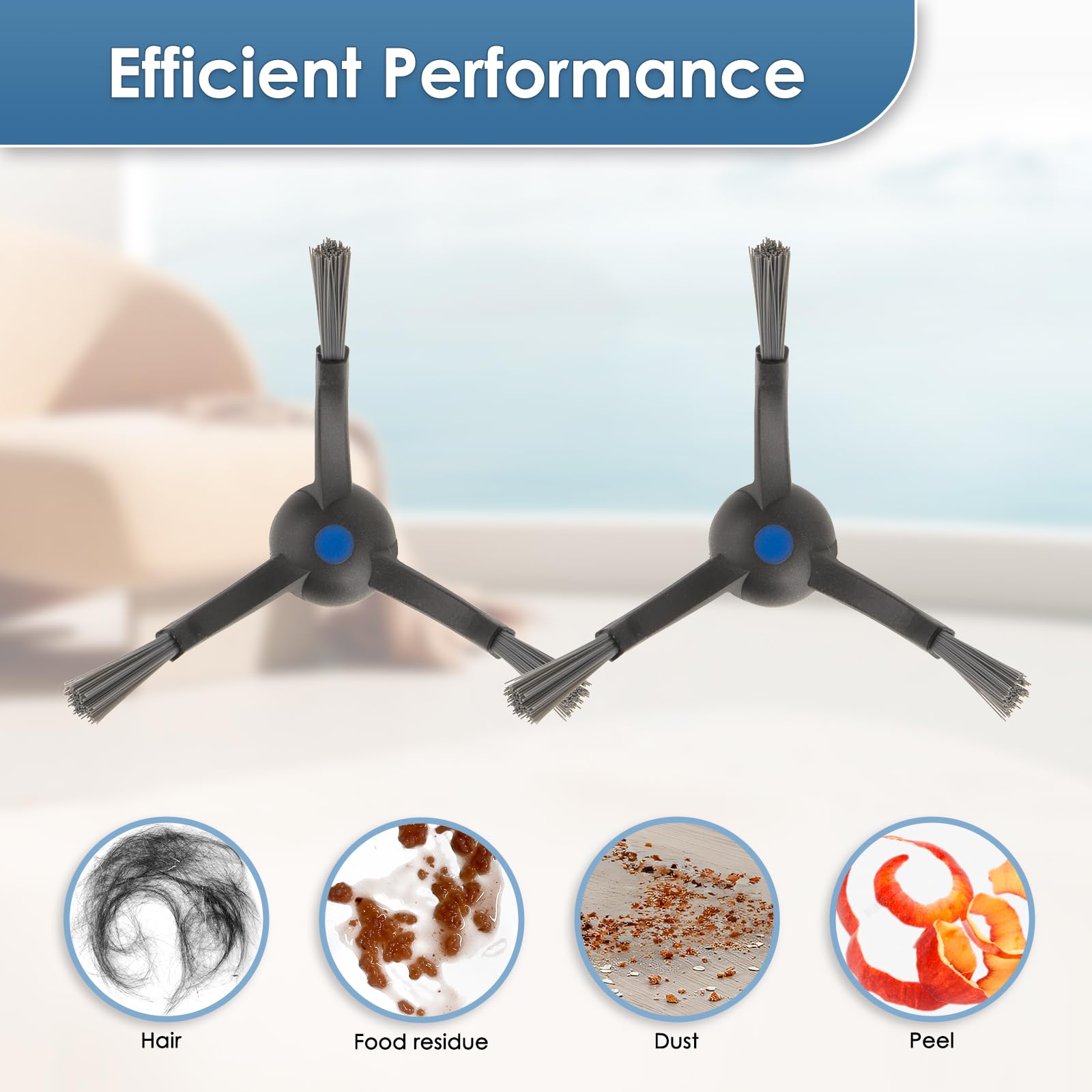 (20 pezzi) X5 Omni Ricambi Per il robot aspirapolvere ECOVACS DEEBOT X5 Pro Omni, 1 spazzola a rullo, 6 spazzole laterali, 4 sacchetti per la polvere, 3 filtri HEPA, 6 panni per il mop, kit accessori