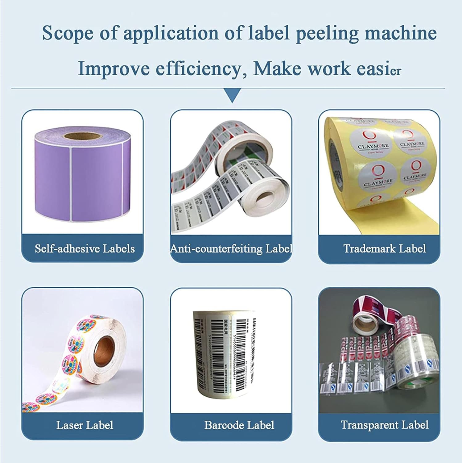 Label Dispenser, Automatic Stripper Separating Machine, Speed Adjustable, Automatic Counting 0-999999, for Food Processing, Logistics and Distribution