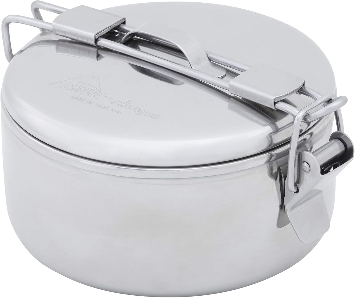 Olla de camping polizón de acero inoxidable MSR Alpine