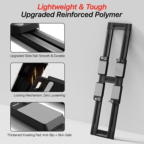 Miniatura 4 de MACYO BearCrawl PRO, tabla de pilates, placa abdominal multifuncional, máquina de entrenamiento abdominal desmontable con diseño antideslizante y