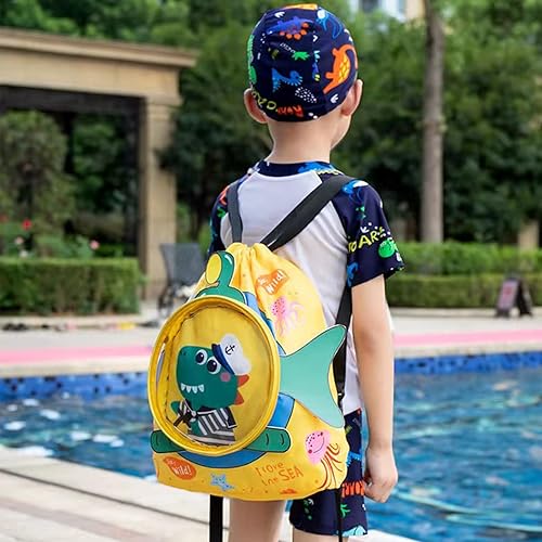 Miniatura 4 de Mochila de natación seca y húmeda para niños, mochila deportiva para niños, mochila deportiva, saco impermeable seco y húmedo separado