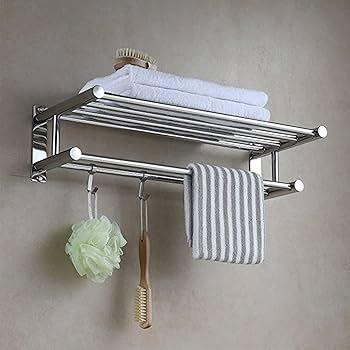 Amazon.co.jp: ロング40cm 50cm 60cm 80cm タオルフック4個付き