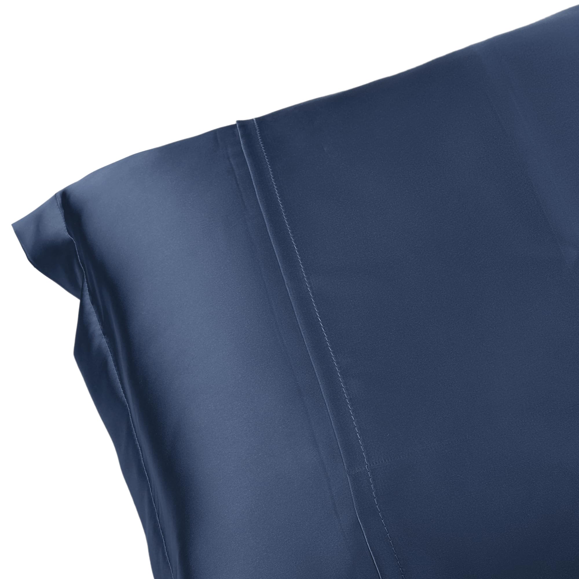 uxcell Satin Pillowcase for Hair and Skin Soft and Smooth Set of 2 with Envelope Closure, Gifts for Friends Dark Blue Queen (51x76cm) - Image 2