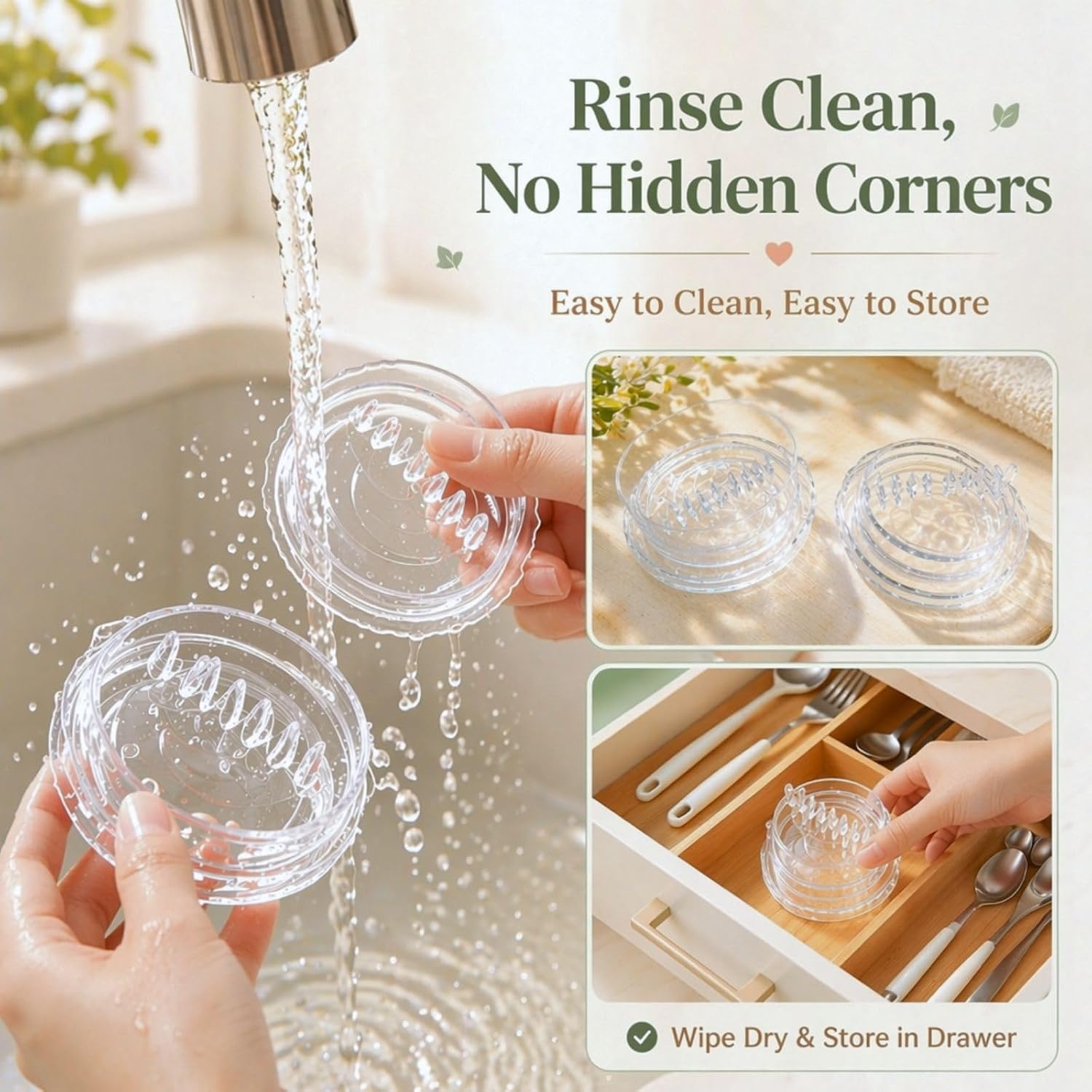 2 Pack Garlic Mincer, Clear Manual Garlic Twister and Ginger Mincer Tool