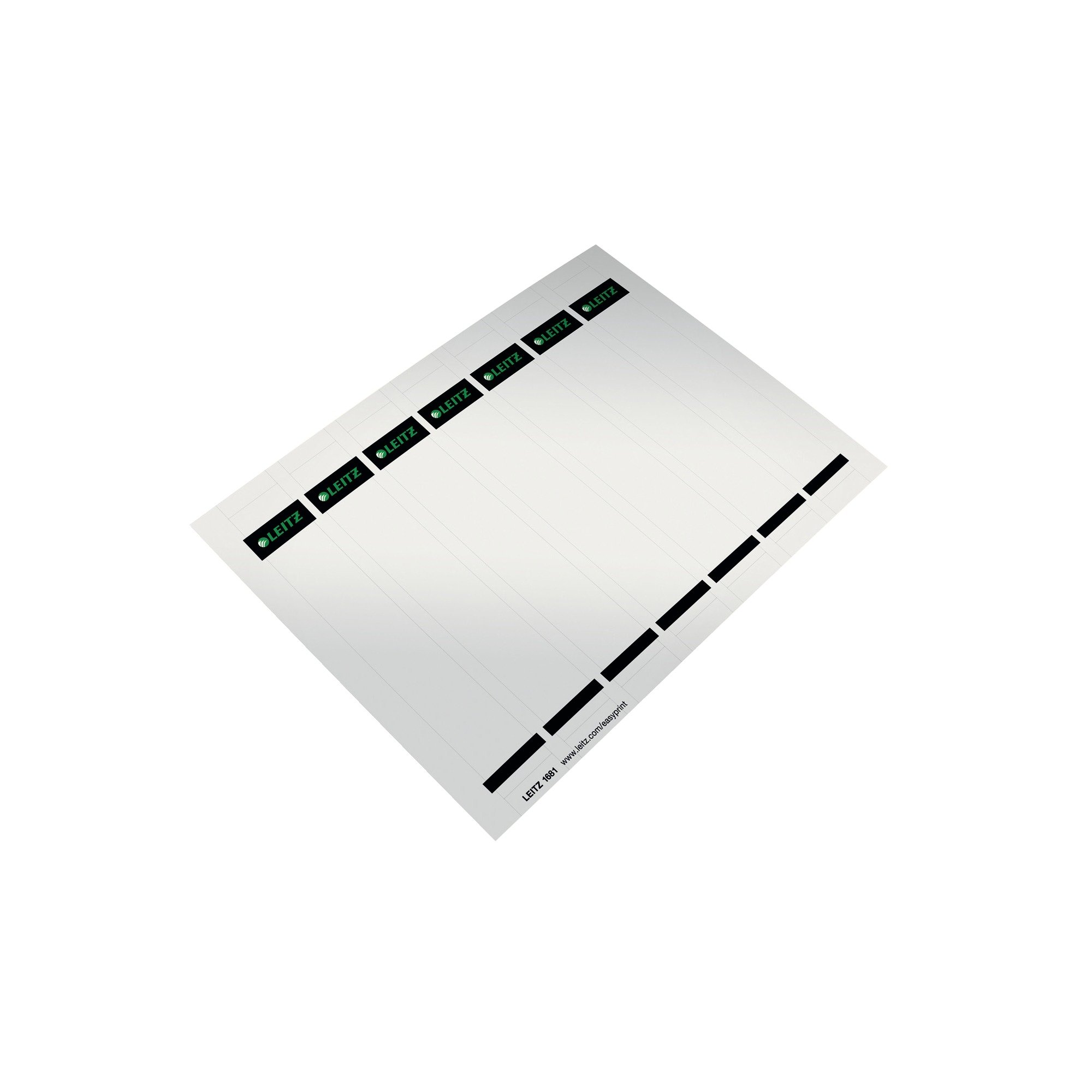Leitz PC Printable Cardboard Spine Labels For Plastic Lever Arch Files