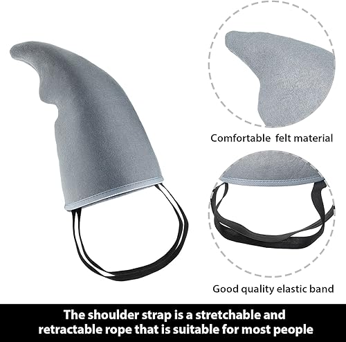 Miniatura 3 de Lewtemi 4 piezas de accesorios de aleta de disfraz de tiburón de Halloween, fácil de llevar, accesorios de disfraz de tiburones para adultos