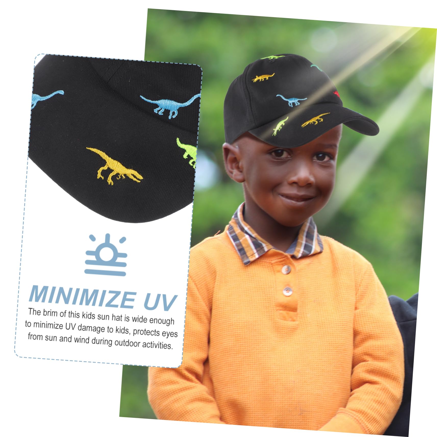 ibasenice Gorra De Béisbol De Algodón Sol Sombrero De Sombrilla para Niña Pequeña Gorra De Beisbol Niña Gorra De Béisbol De Las Niñas Sombreros Gorras De Beisbol Negro