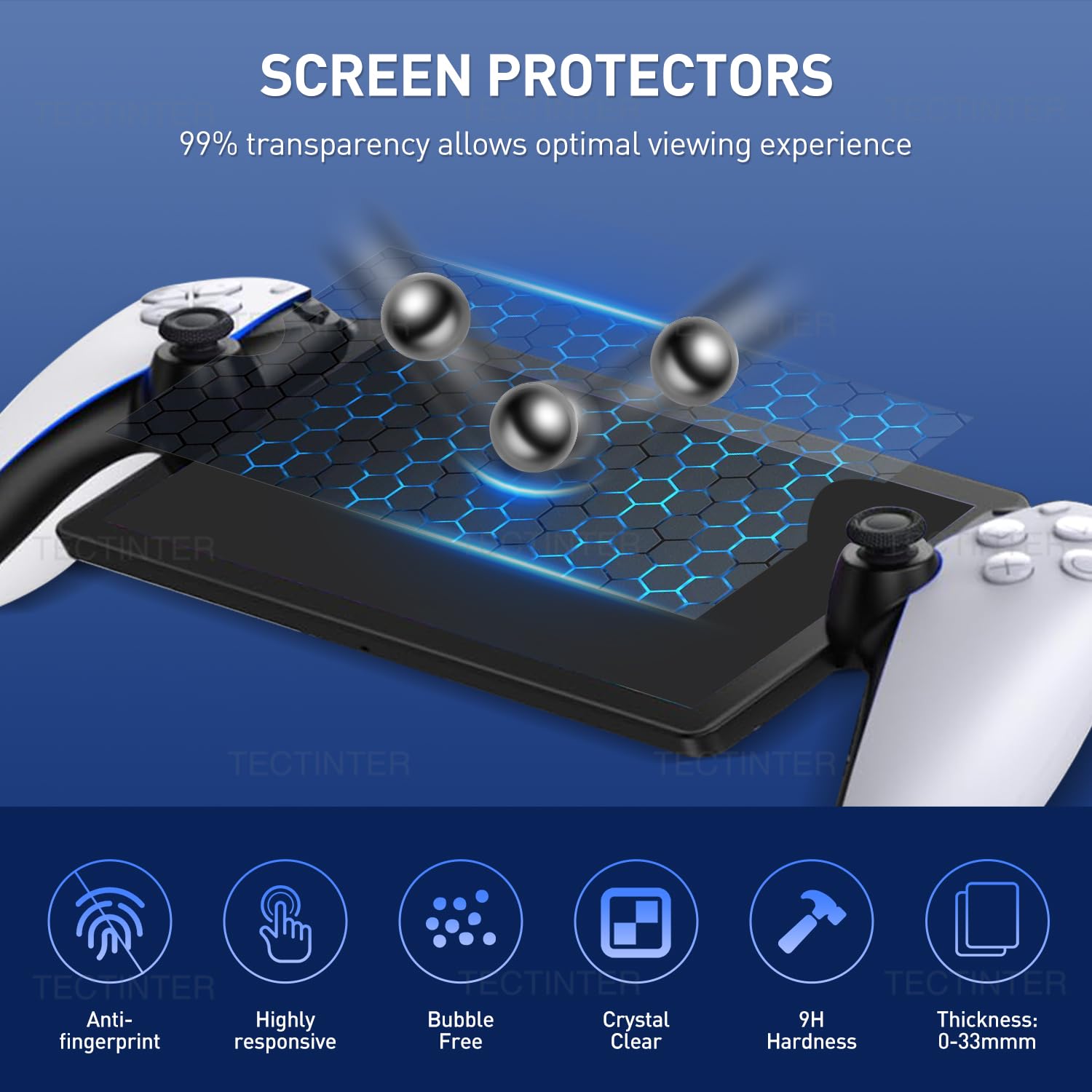 Screen protector features and application