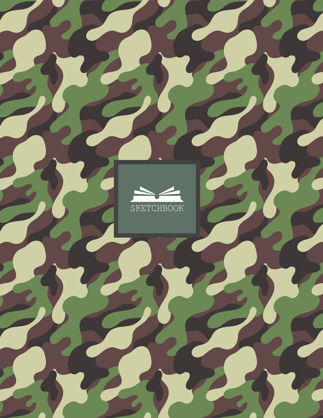 Sketch book: Camouflage cover (8.5 x 11) inches 110 pages, Blank Unlined Paper for Sketching, Drawing , Whiting , Journaling & Doodling: Volume 38 (Camouflage sketchbook,)