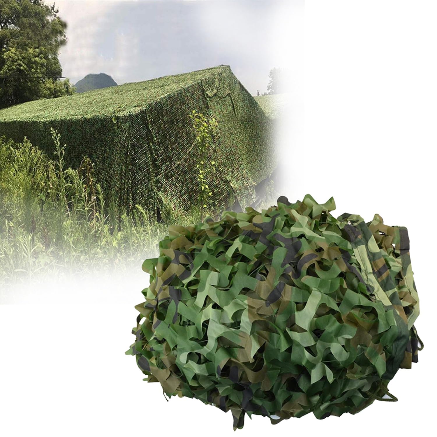 Filet de camouflage pour se fondre dans la nature au camping
