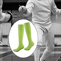 Vista 6 de Calcetines de esgrima transpirables para absorción de sudor, equipo de esgrima, cómodos, atléticos, unisex, para juego de lámina de espada