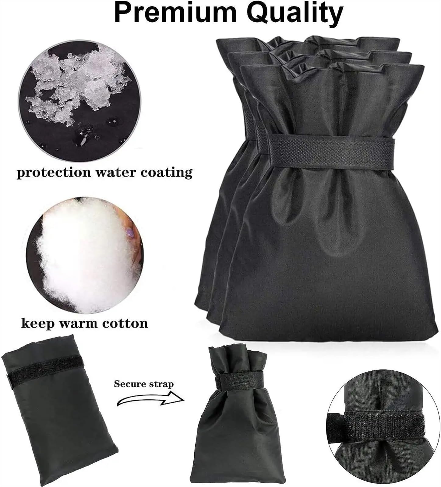 Housse De Protection Antigel Pour Robinet Extérieur – 15x19 Cm – Imperméable Et Isolante – Hiver Jardin