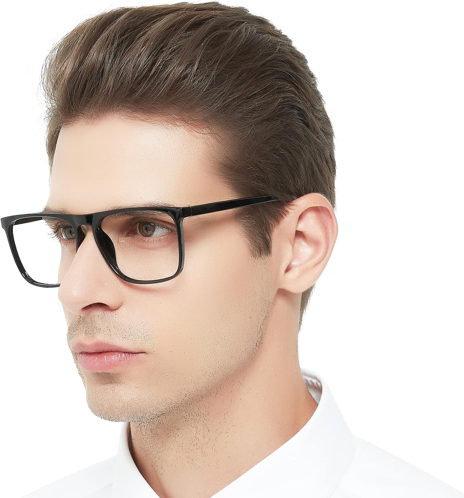 OCCI CHIARI Wide Frame Reading Glasses Mens Comfortable Readers 3.0X Big Heads(1.0 1.5 2.0 2.5 3.0 3.5 4.0 5.0 6.0)