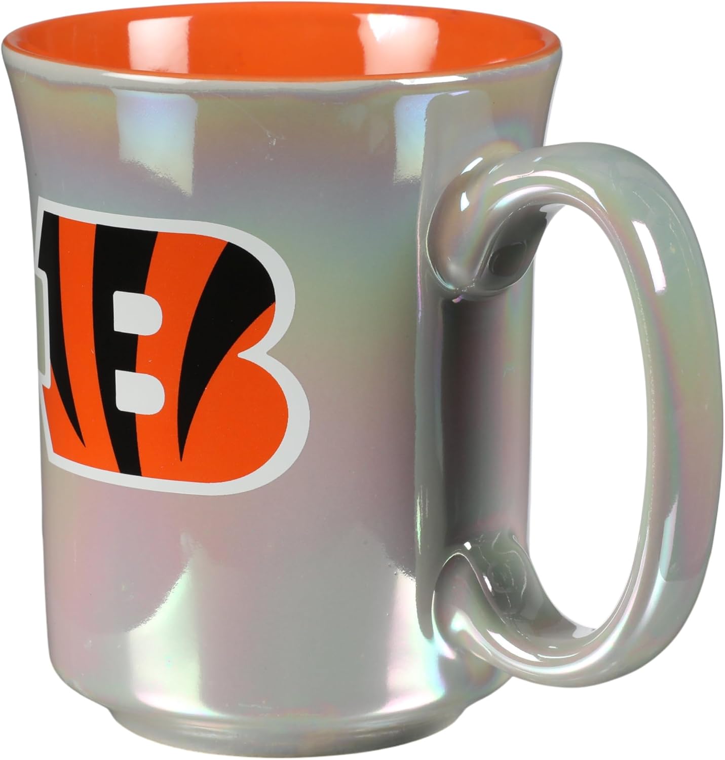 The Memory Company Officially Licensed 15oz Iridescent Mug with Logo, Cincinnati Bengals