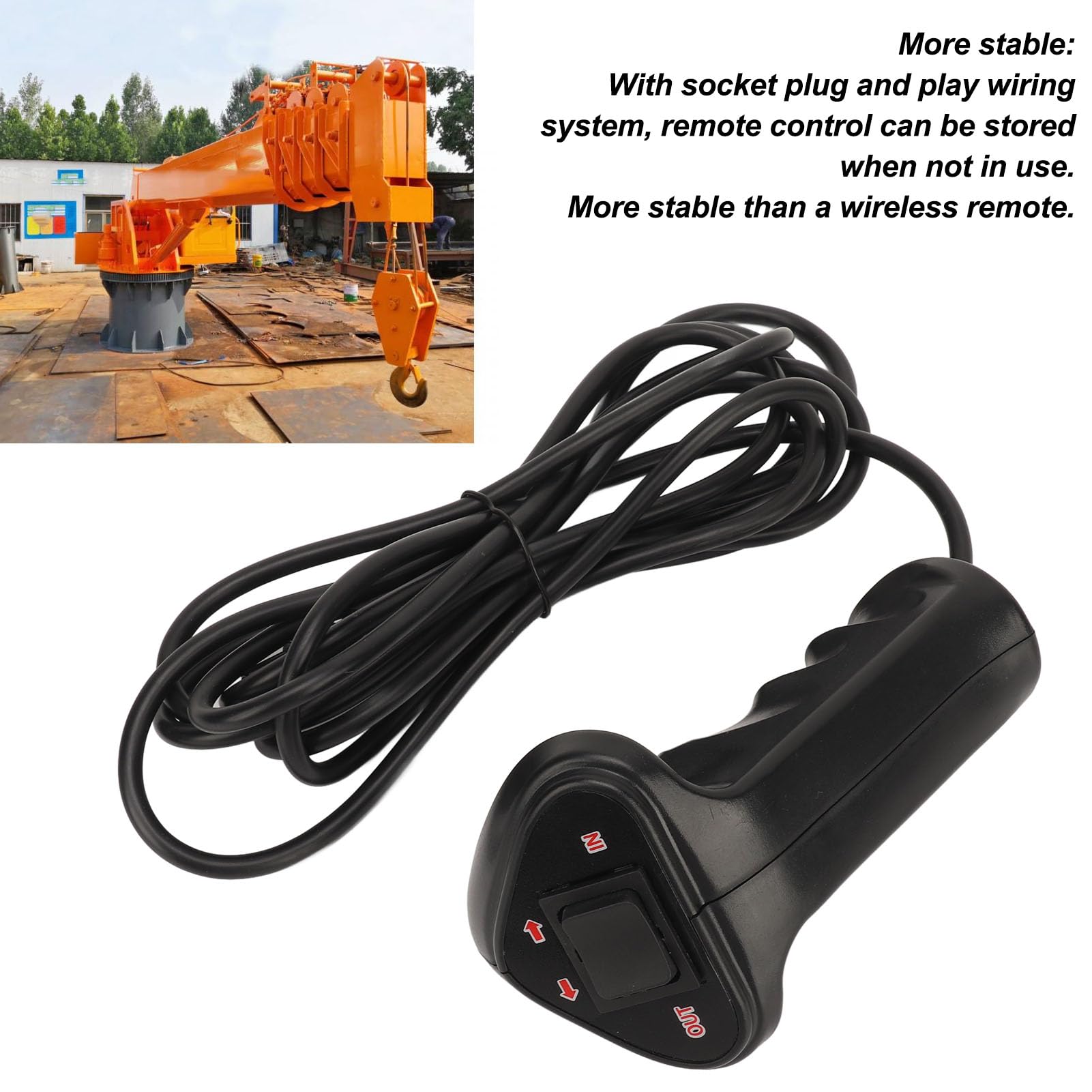 Telecomando Cablato Per Verricello - 12V-24V 250A, Con Cavo 3,6 M, Impermeabile E Resistente - Foto 3