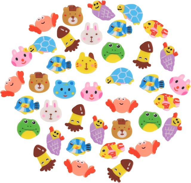 Cobee Mini Erasers for Kids, 100 Pieces Cute Animal Pencil Eraser Mini Pencil Erasers Novelty Erasers for Party Favors School Homework Rewards Gift (Animal Shape)