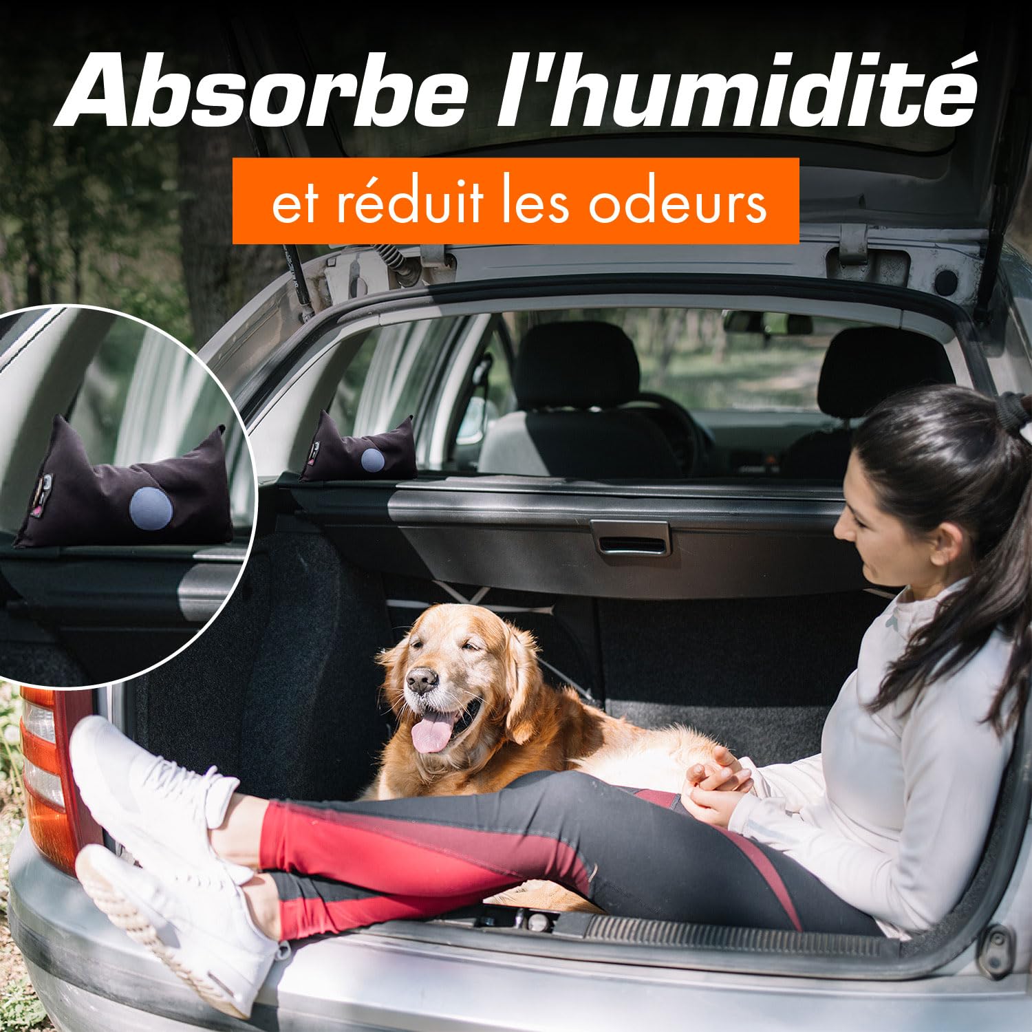 Déshumidificateur WENKO 1000 g noir 2 pièces réutilisables