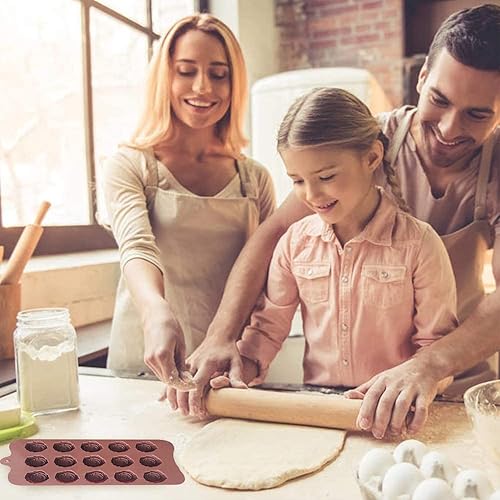 Miniatura 5 de Paquete de 2 moldes de silicona para el día de San Valentín, moldes de caramelo de chocolate, moldes de rosa para hornear, bandeja de silicona