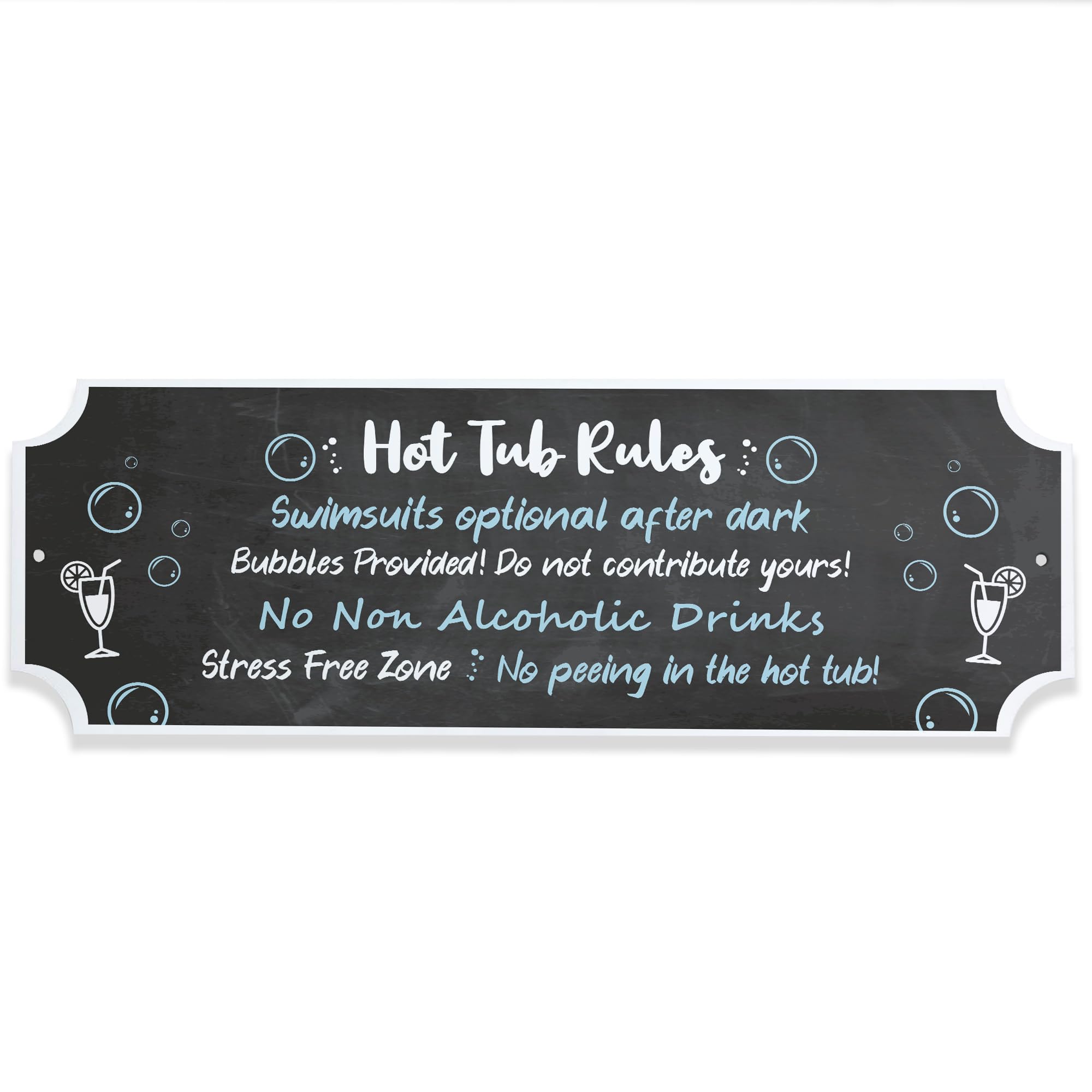 Red Ocean Funny Hot Tub Rules Sign Hanging Hot Tub Plaque Garden Shed Summer House Sign Funny Home Decor Friendship Gifts