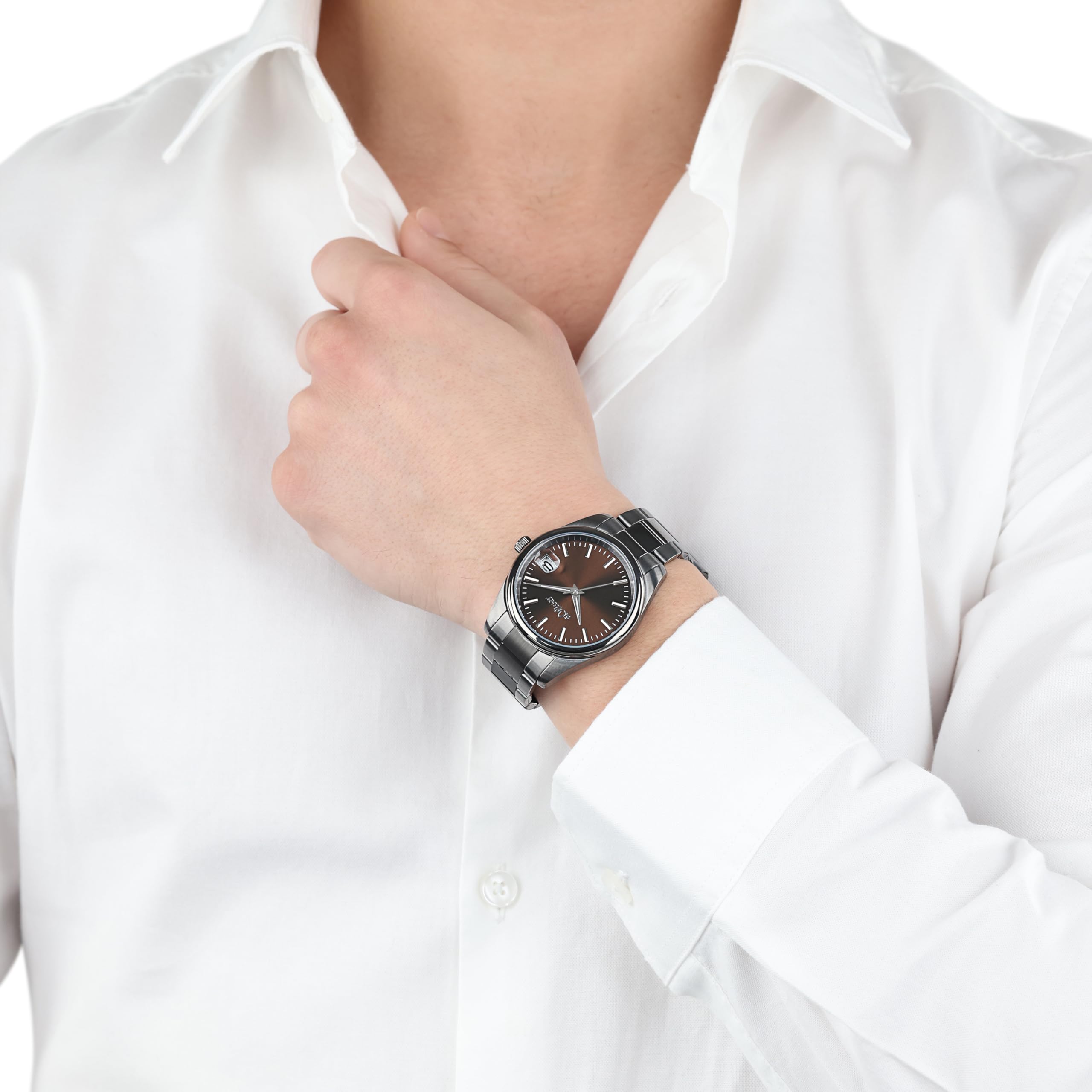 s.Oliver Armbanduhr Herren Quarzuhr Analog, mit Edelstahl Armband