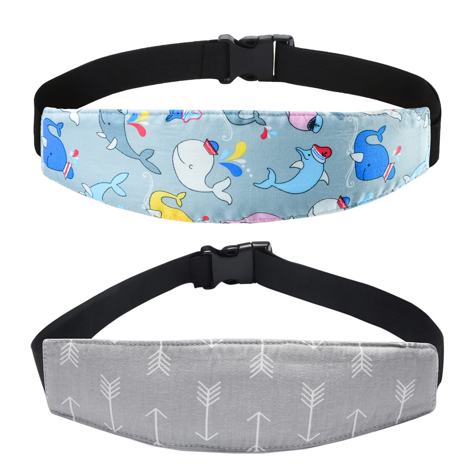 Baby Carseat Head Support,Car seat Straps Pillow Support Ban,Stroller Neck Relief Strap Headrest,Slumber Sling Sleep Positioner for Toddler Infants