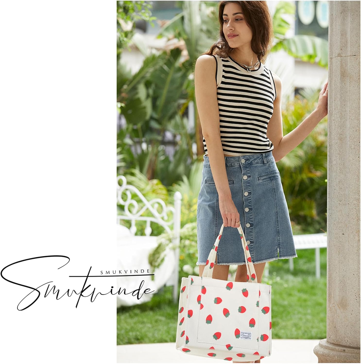 Valleycomfy Corduroy Tote Bag for Women Travel Crossbody Bag Purse Women Shoulder Bags Work Handbags Everyday Hobo Bag - Image 8