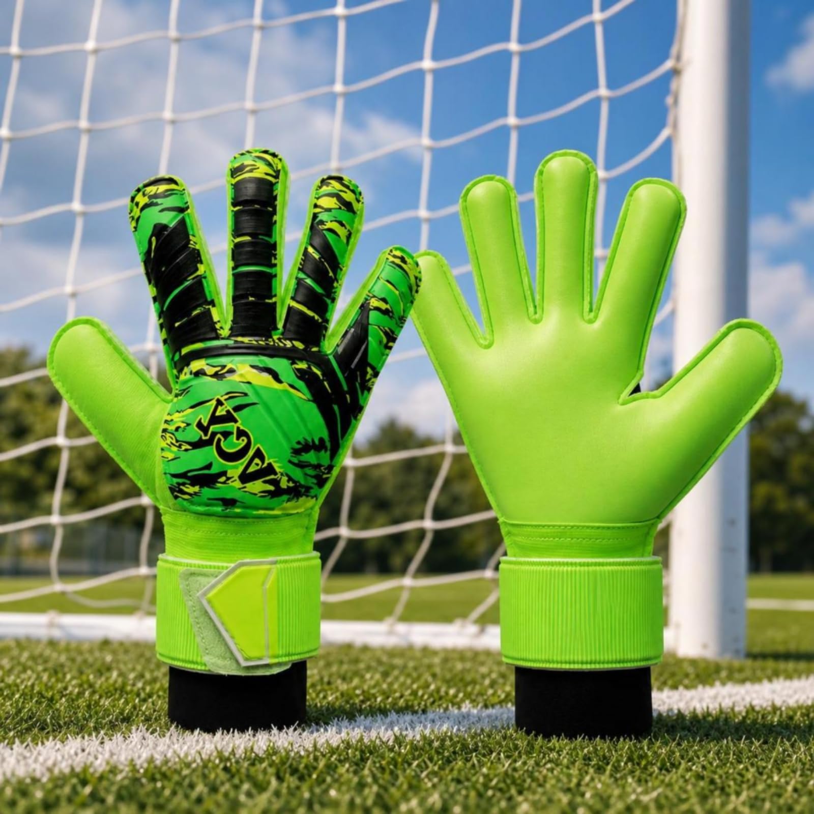 predolo Gants Gardien But Sûrs Gants Gardien avec Barrettes Antichoc pour Juniors, Match