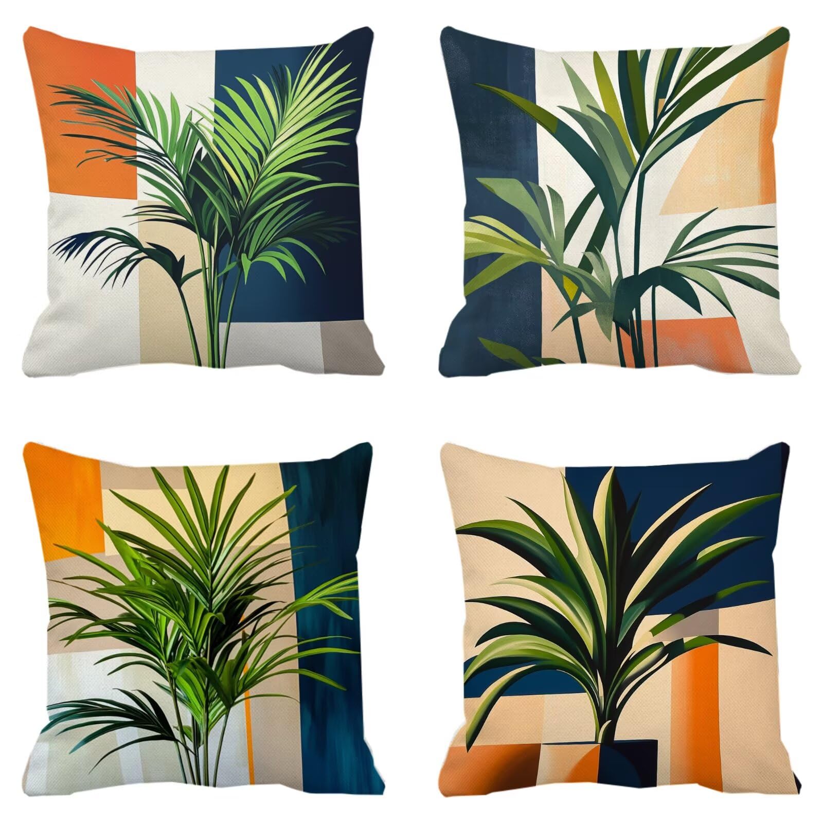 Housse de coussin imperméable anti-tache pour jardin et canapé