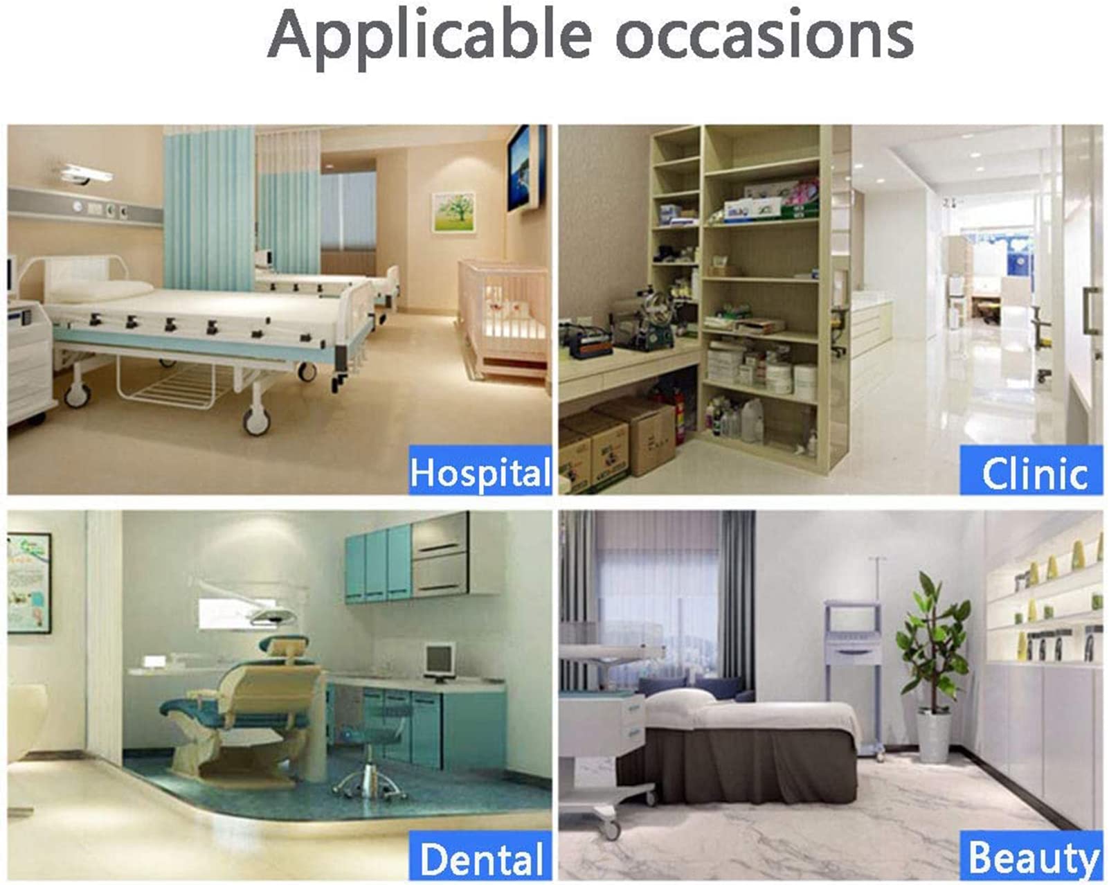 Carro De Salón De Belleza, Carro De Metal De Altura Ajustable con Tapa Plana, Carro De Acero Inoxidable Extraíble, Equipo De Instrumentos De Salón De SPA Médico, para Suministros Médicos