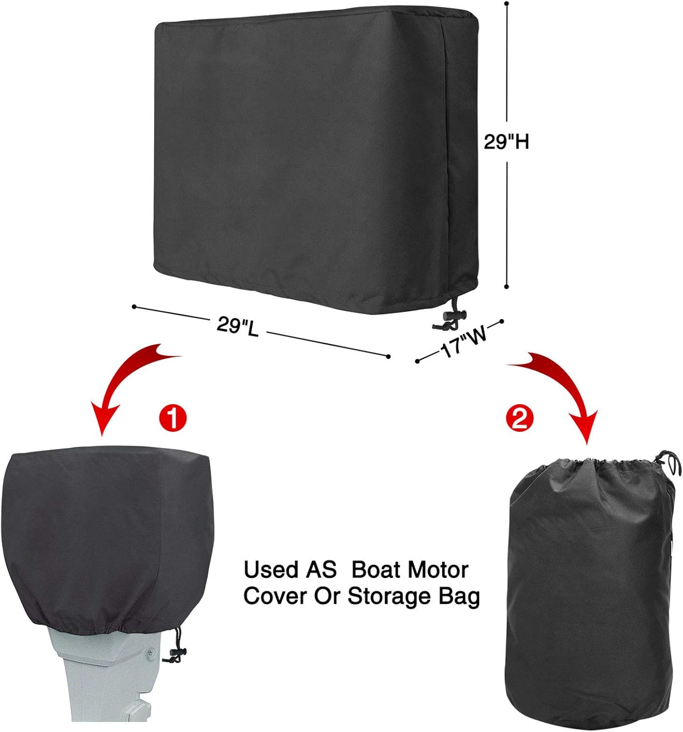 RVMasking Upgraded 600D Trailerable Waterproof Boat Cover Fits V-Hull,Tri-Hull, Runabout Boat (Length:17-19' Beam Width: up to 96") : Sports & Outdoors