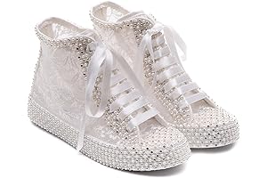 Custom Bride Converse Platform Shoes: A Bridal Statement