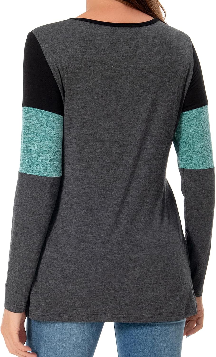 Bearsland Women’s Nursing Top Long Sleeve Scoop Neck Nursing Shirt Breastfeeding Shirt Pregnancy Clothes - Image 5