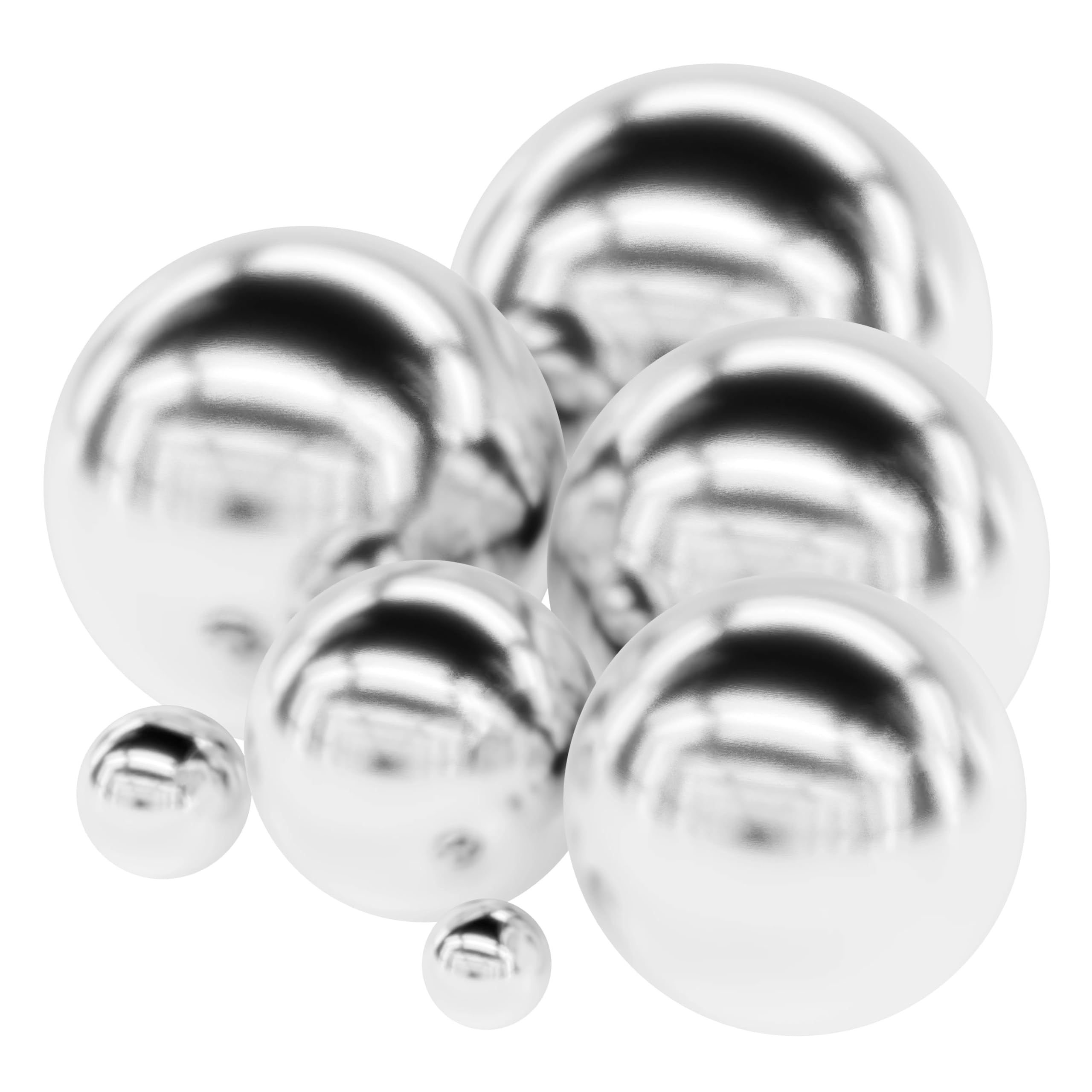 7.5mm (19/64") Bearing Balls 304 Stainless Steel G100 Precision Balls Slingshot Flange Shot Catapult Ammunition, Pack of 10