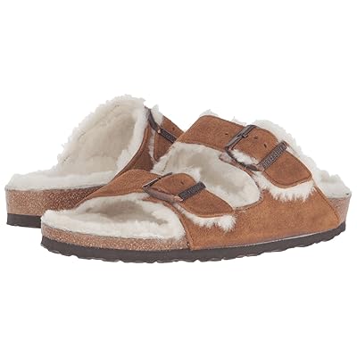 Birkenstock Arizona Shearling Suede (Unisex) Shoes Mink Suede