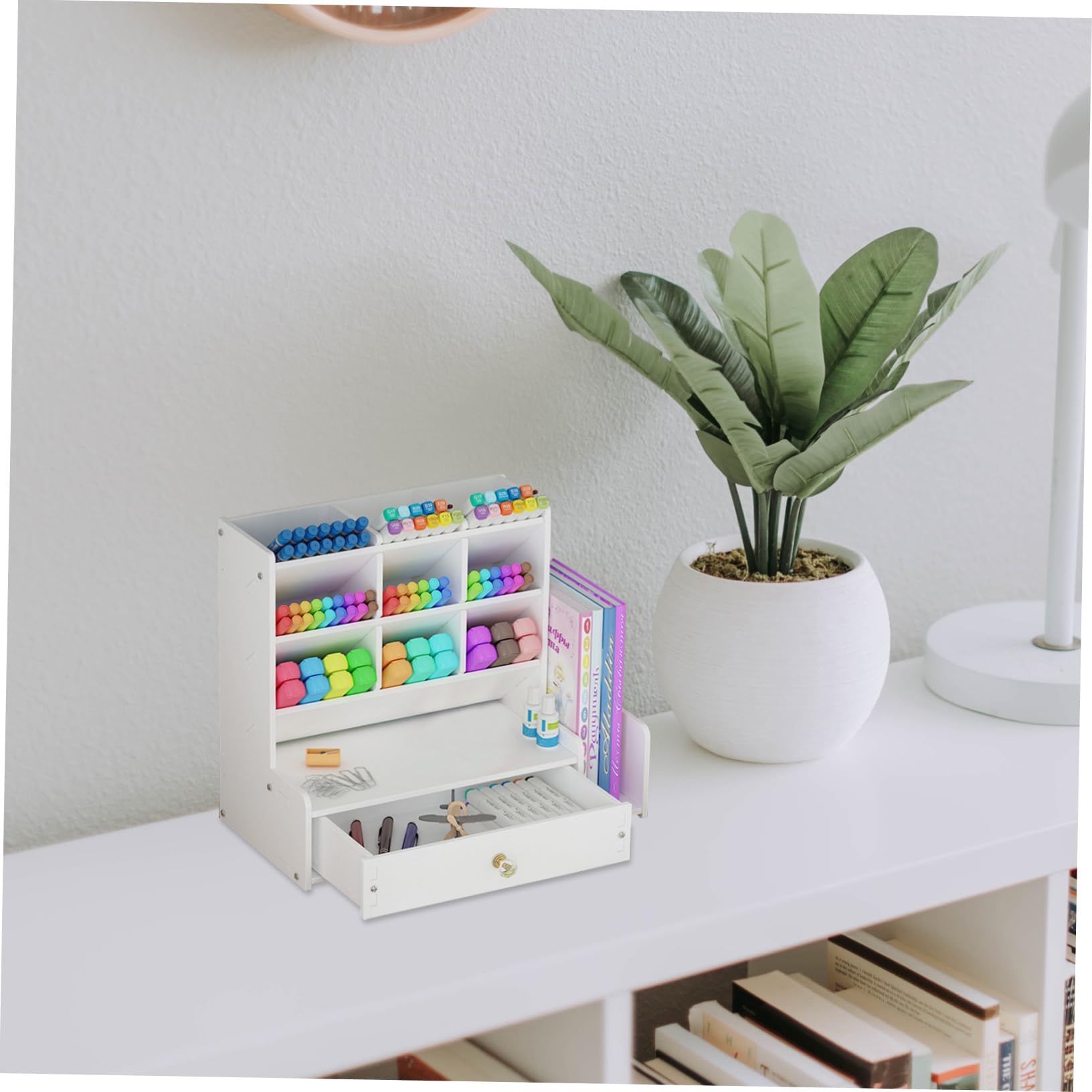 Angoily Organizer Scrivania in Portaoggetti Scomparti Multipli Per Penne Forbici Articoli Cancelleria Adatto Ufficio Studio e Scuola