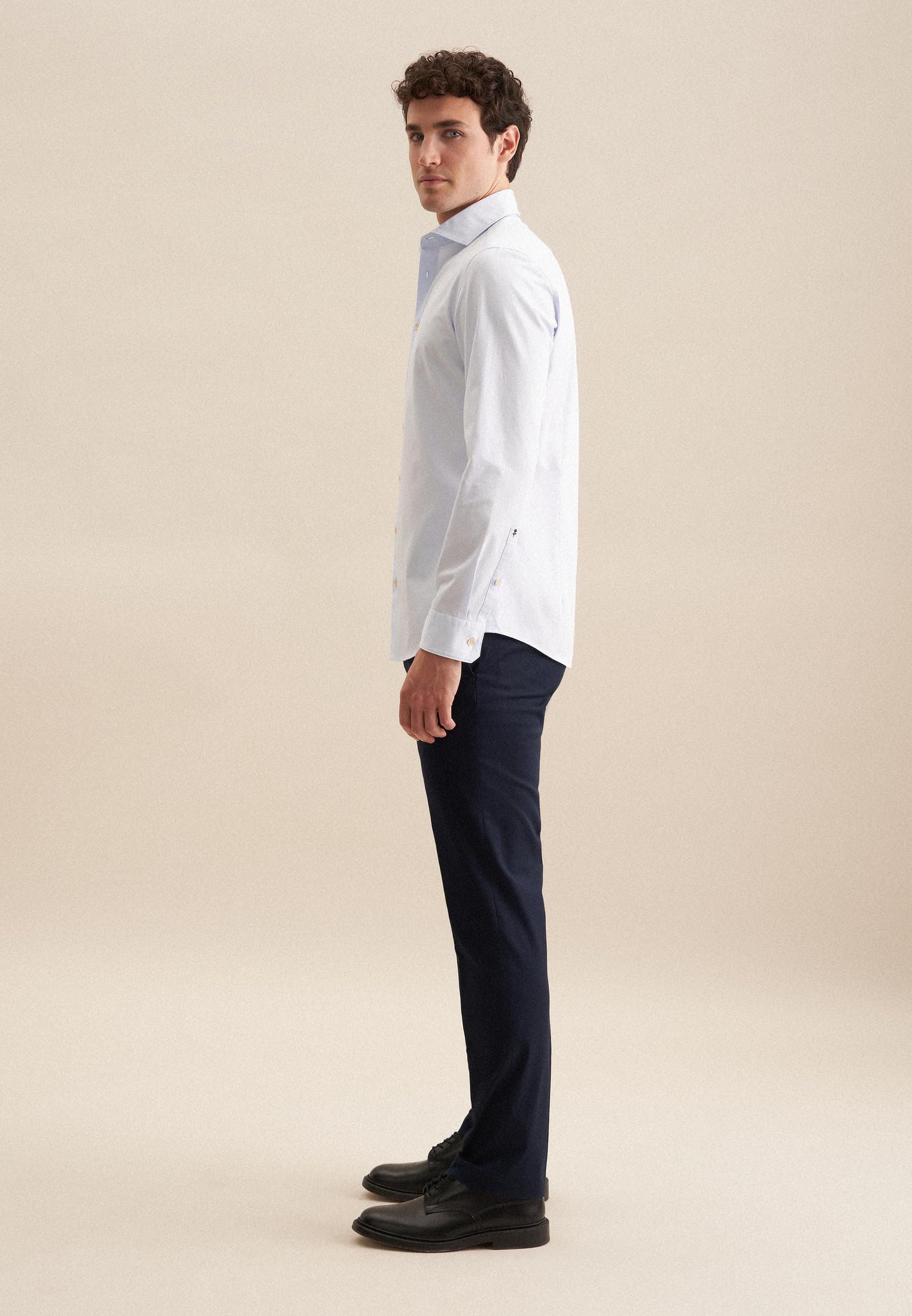 Seidensticker Herren Slim Fit Langarm Casual Hemd