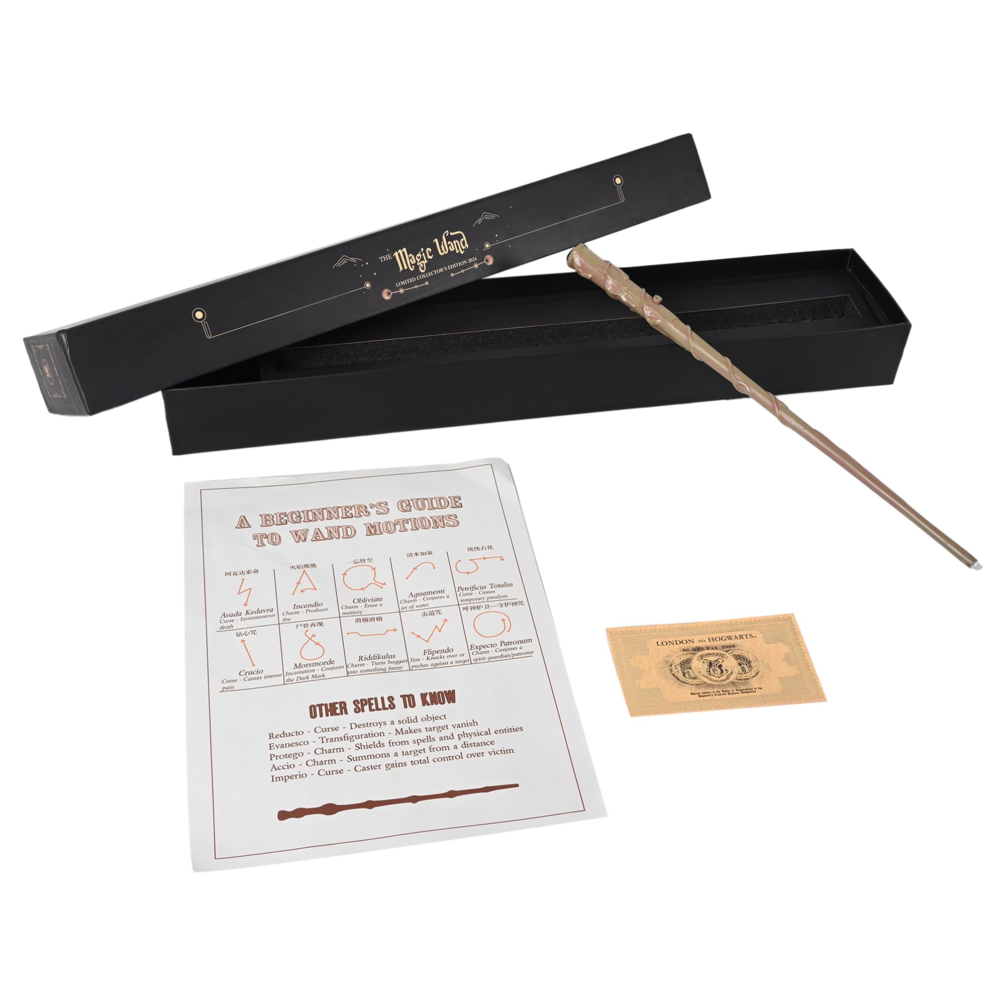 Fusked Hermoine Light Wand Toy For Kids Gift Harrypotter Accesssories Cosplay Magic Wand Stick(Limited Edition 2024), Multicolor