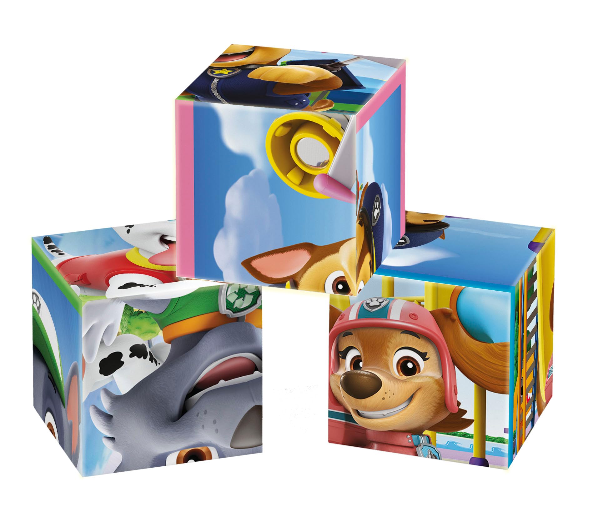 Clementoni Patrol - 12 sztuk dla dzieci 3 lata, kreskówki, puzzle, wyprodukowano we Włoszech, kolor Psi Patrol 12 kostek, 41194